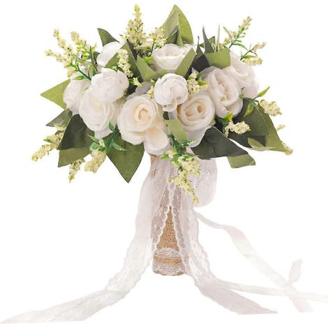 Brautsträuße, Blumenhalter für Jubiläumshochzeiten, Kirchendekoration-White (1/5)