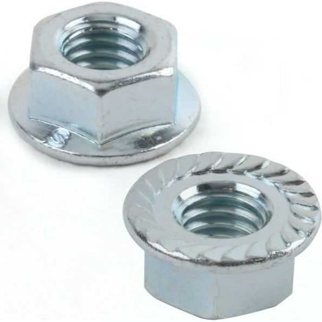 Ecrou lisse avec embase pour guide tronçonneuse Ø 8 mm par 10
