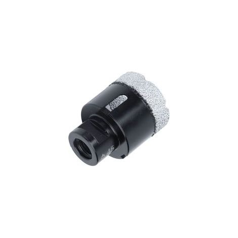 Foret diamant brasé de 45 mm pour percer manuellement le marbre, les carreaux de céramique et le granit (filetage M14). (1/5)