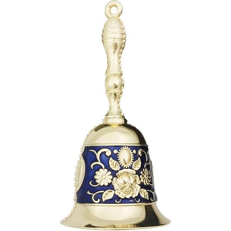 Campana in metallo con manico, campana di ricezione, campana di servizio in metallo per meditazione, alimentazione degli animali, preghiera e decorazione (1/4)