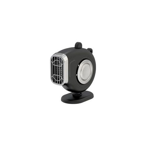 Calefactor portátil para coche de 200 W, descongelador giratorio de 360°, voltaje de 24 V, negro.