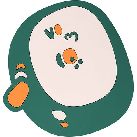 Dessous de plat résistant à la chaleur, antidérapant et épais, en PVC écologique, vert foncé, pour plan de travail de cuisine.