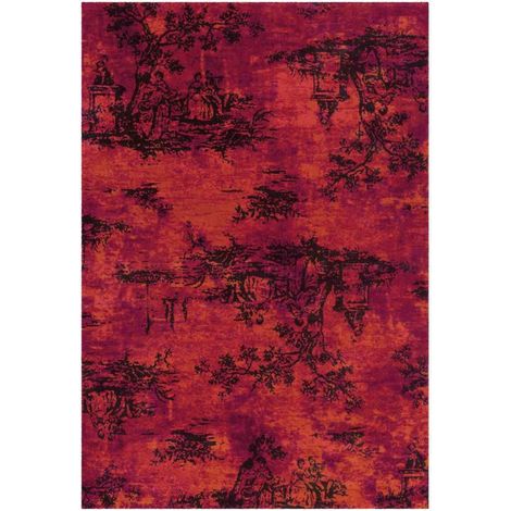 Tapis vintage 5206 rouge - 120 x 180 cm (1/4)
