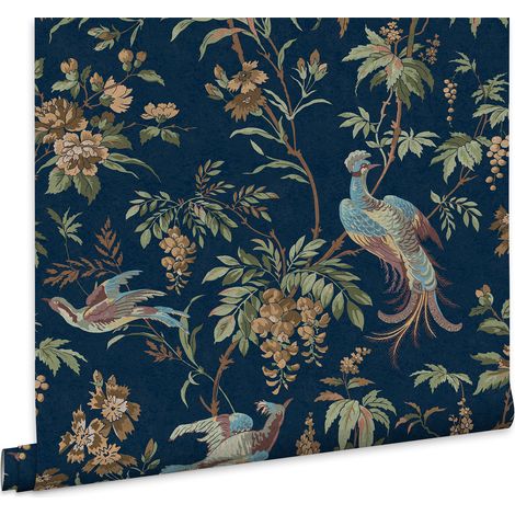 Laura Ashley Vliestapete ATTLETON MIDNIGHT - 10mx52cm (1/5)