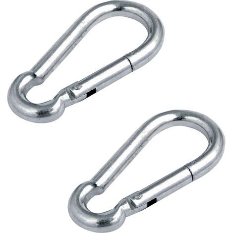 Cyclingcolors – 8 mm Stahlkarabiner – 80 mm Länge – 230 kg maximale Belastung – 9 mm Öffnungsweite – Für Seile und Gurte (1/5)