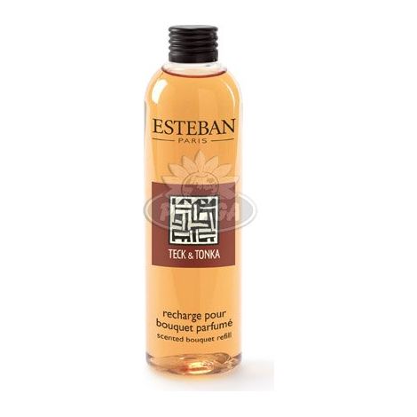 Esteban - Recharge pour bouquet parfumé teck et tonka 250 ml