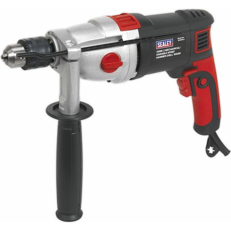 Sealey 13mm 2 Mechanical Plus Variable Speed Hammer Drill 1050W/230V SD1000 (1/5)