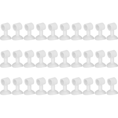 30 Pièces Butoir de Porte en Silicone, Bouchon de Poignée Anti-Choc, Coussin de Protection Adhésif Mural (1/5)