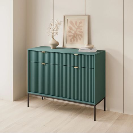 AX LIVING Kommode mit Schublade Eternas KS104 104 cm breit Grün