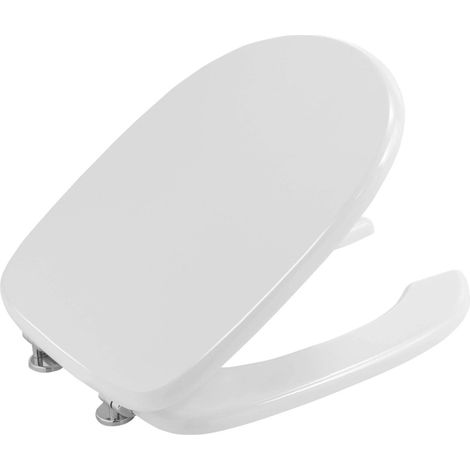 Asiento Gedy para Inodoros y Bidés Abiertos para Discapacitados en MDF Modelo 4009 Blanco