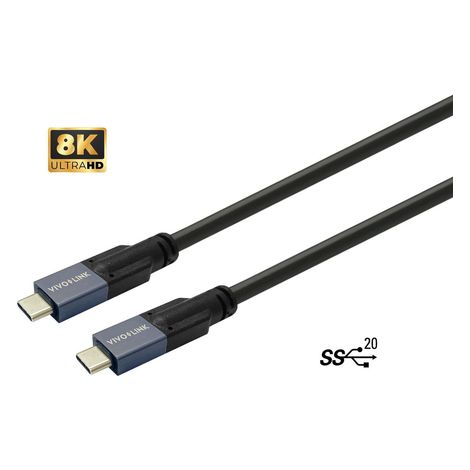 Vivolink PROUSBCMM7.5 USB-C 3.2 Gen 2 Kabel 7,5 m Schwarz (1/2)