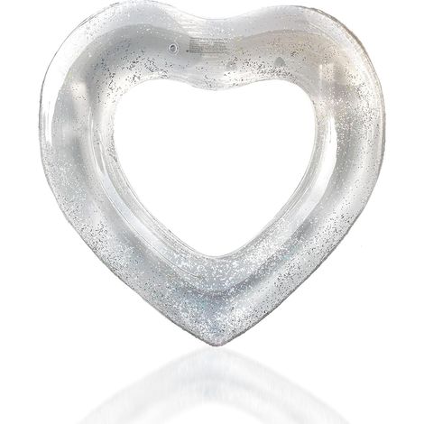 90cm Bouée Amour Enfant Adultes,Bouée Piscine Gonflable,Anneaux de Natation en Forme de Coeur,PVC Bouée Gonflable de Tube Radeau pour Adolescents Garçons Filles Les Fêtes D'été sur Plage Piscine (1/5)