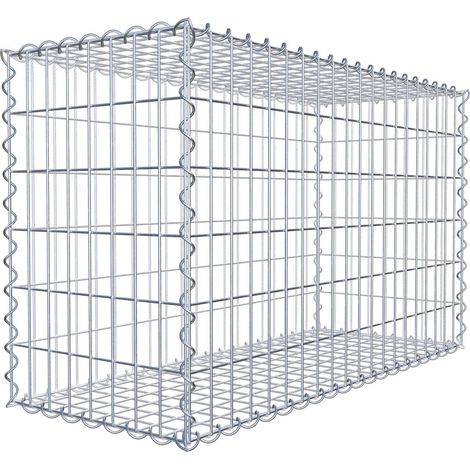 Gabiondeco - Gabion 100 cm x 60 cm x 40 cm (L x H x P). mailles 5 x 10 cm. Spirale - Made in Germany (1/5)