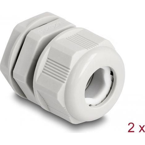 Delock EX Prensaestopas M20 gris 2 piezas
