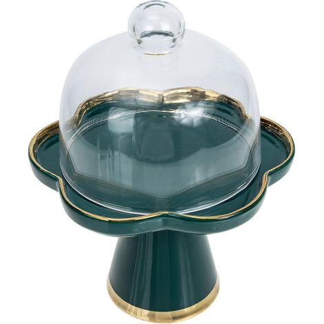 Présentoir à gâteaux avec cloche, protection anti-insectes, dimensions 19,5 x 15,5 cm, lot de 1, cadeau pendaison de crémaillère (1/5)