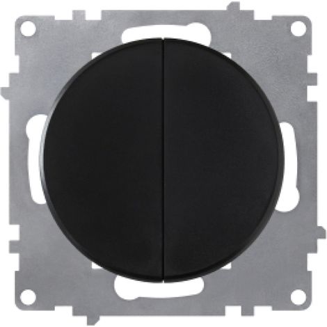 Interrupteur OneKeyElectro double, 1 voie, noir