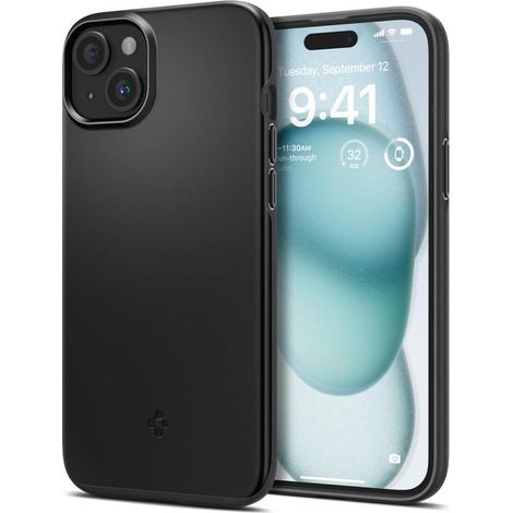 Spigen Thin Fit iPhone 15 Schwarz (1/5)