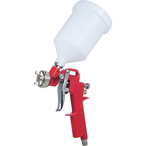 Mini pistolet à peinture pneumatique avec buse de 1,4 mm et godet de 600 ml pour murs, automobile et bricolage. (1/5)