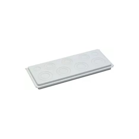 hager Flanschplatte, univers, für Kabelanschlusskasten, mit Vorprägungen M20 bis M40 (1/2)