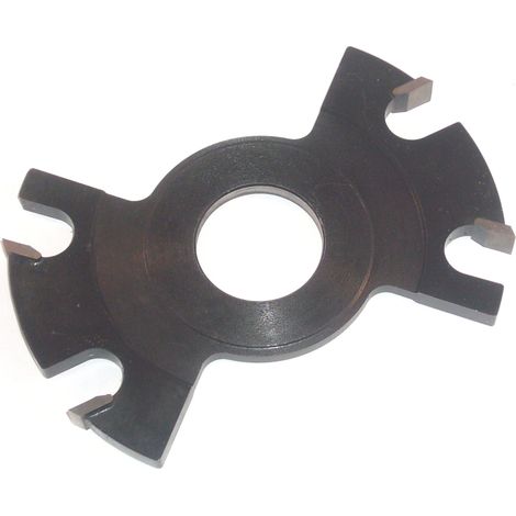 Leman – Fraise à rainer intermédiaire D. 120 mm – Alésage 30 mm – Épaisseur 10 mm – 8 coupes en acier usiné – Pour feuillure jusqu'à 19,5 mm