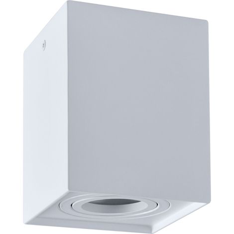 Spot plafond saillie carré blanc GU10 Polux Hadar Q1 (1/5)
