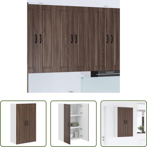 Étagère murale - Armoire de cuisine avec étagère Chêne brun 60 x 31 x 100 cm (1/5)