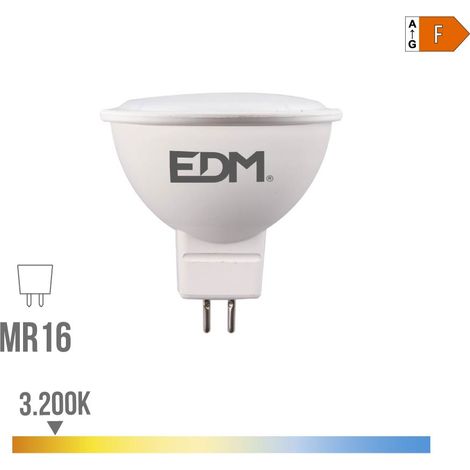Ampolla LED Dicroica Mr16 8 W 780 Lm 3200 K Luce Calda 120° ø5 X 5 Cm