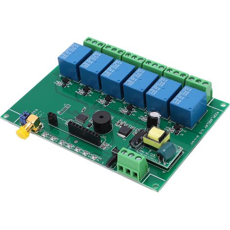 6-Kanal-Relaismodul mit Funkfernbedienung für 110-240V Industrieschalter (1/5)