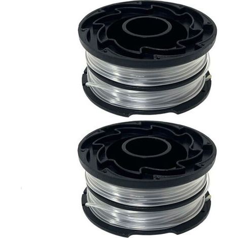 Lot de deux,DF-065 et DF-065-BKP 90517175 Bobines de rechange à double fil compatibles avec les désherbeurs Black and Decker GH710 GH700 GH750 Bobines de rechange (1/4)