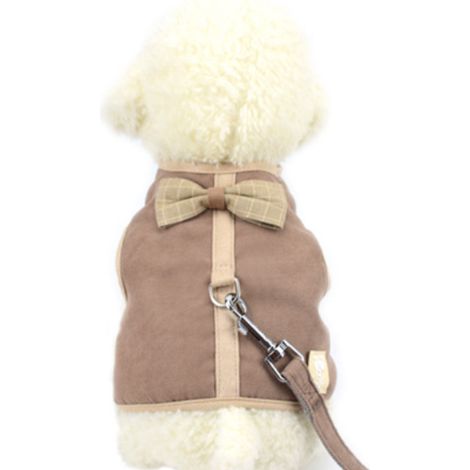 Sangle de poitrine pour chien, style gilet pour animaux de compagnie, sangle de poitrine respirante et confortable pour animaux de compagnie - grise