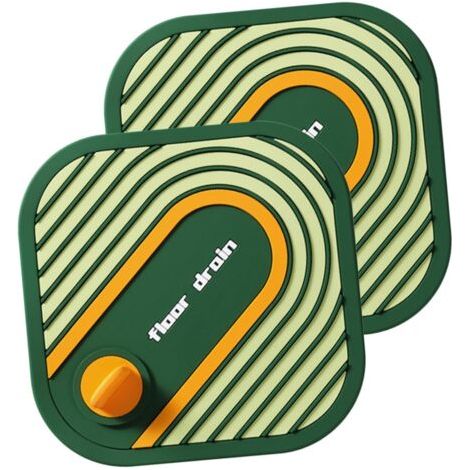 2Pièces Couvercle De Drain Silicone Odeur Et Collecteur De Cheveux Pour Évier Et Accessoire Pour Cuisine Et Salle De Bain (1/5)
