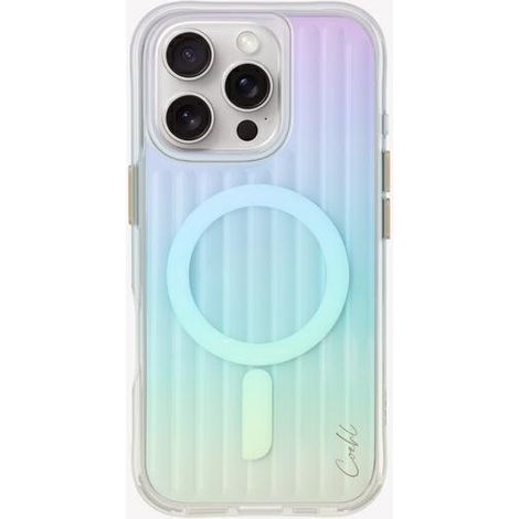 Custodia UNIQ Coehl Linear per iPhone 16 Pro 6.3" con ricarica magnetica, opale/iridescente (1/5)
