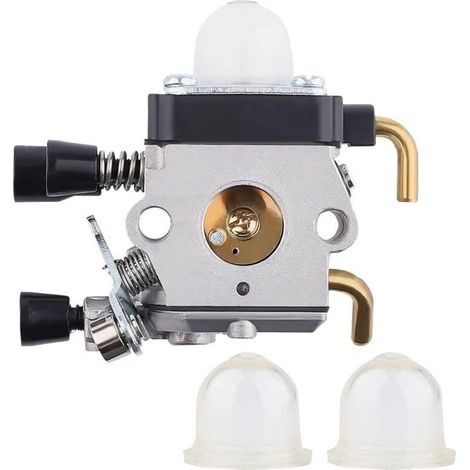 Carburateur et 2 Pompes d'Amorçage pour Coupe-bordure STHIL FS38 FS45 FS45C FS45L FS46 FS55 FS55C FS55T FS55R FS55RC KM55 HL45 KM55R FC55 H512 (1/4)