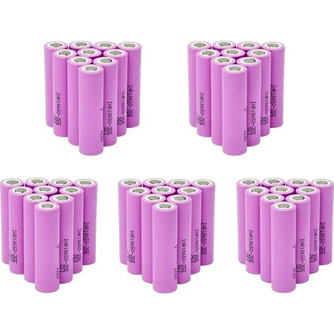 Batería de litio, capacidad de 3500 mAh, tasa de descarga de 20 A, 35E 3500 mAh - 50 unidades (1/2)
