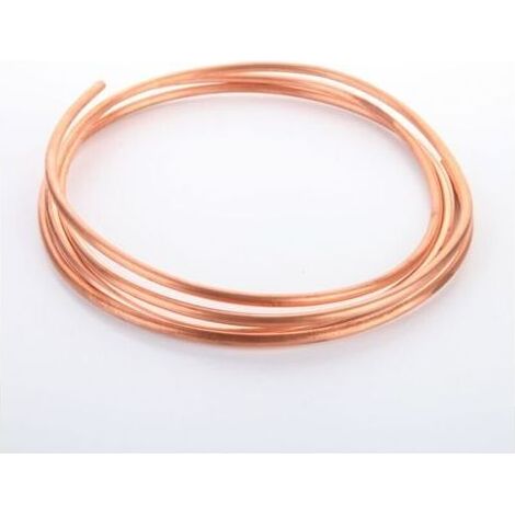 Tuyau de Cuivre Mou de Fil de Cuivre de 2M pour la Tuyauterie de Réfrigération OD 3mm x ID 2mm (1/5)