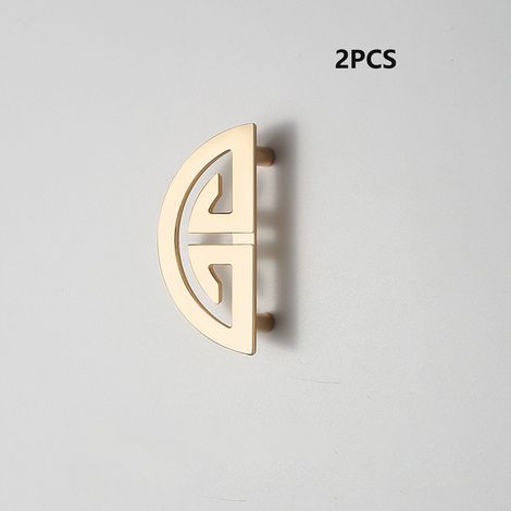 Poignée de porte de placard dorée, poignée de meuble 64 mm, poignée de style vintage — Adaptée aux meubles (1/5)