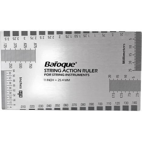 Outil de mesure de la hauteur des cordes de guitare, jauge en acier inoxydable, outil durable
