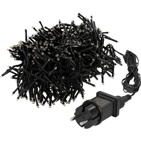 Luces para árbol de Navidad, 768 LED, blanco cálido, para interior/exterior, 5,5 m, temporizador 8F (1/5)