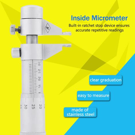 Micromètre d'intérieur, pied à coulisse micrométrique, micromètre à vis, outil de mesure 5-30 mm (1/5)
