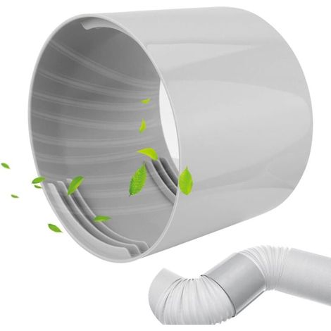 Air Conditioner Exhaust Hose Adapter, Ø 13cm - Air Exhaust Hose Connector, PVC Ventilation Pipe Fitting for Portable Air Conditioners MUMU (1/4)