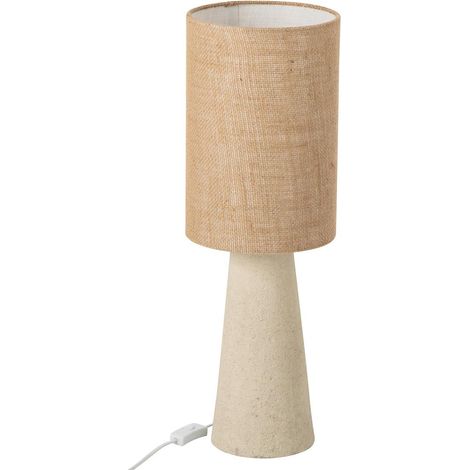 Lampe à Poser en Fibre de Verre "Ava" 65cm Naturel (1/3)
