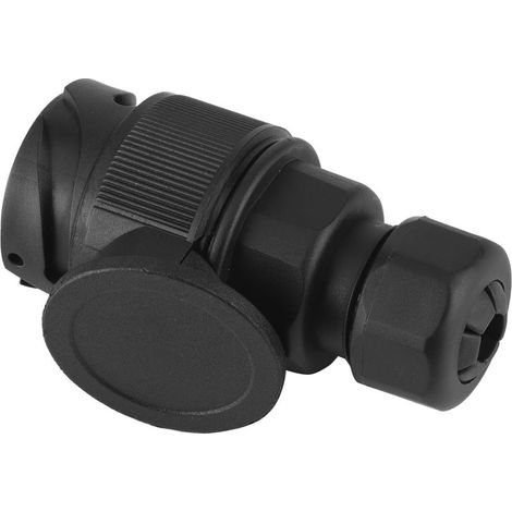 Connecteur remorque 13 broches portable EU 12V pour caravane et camping-car, accessoire prise attelage. (1/5)