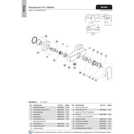 Ideal Standard JADO Innen- und Außen Rosette, quadratisch, Chrom, F960877AA
