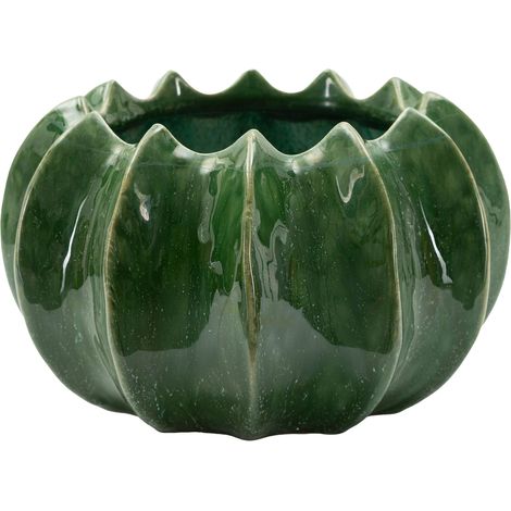 Maceta Batase, Diseño con Cactus, Diámetro 13.5 cm, Verde (1/5)