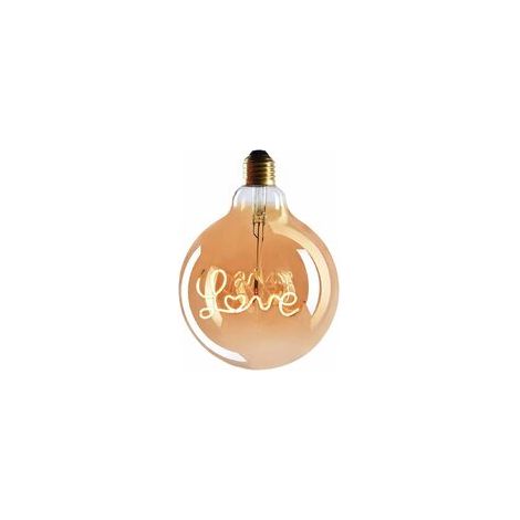 1x Ampoule LED E27 Edison Tube LOVE - Douille E27 – Ampoule LED Gradable - 4W, Blanc Chaud, 230V, EL27 – Ampoule E27 Vintage/Ampoule à Filament Rétro (1/5)