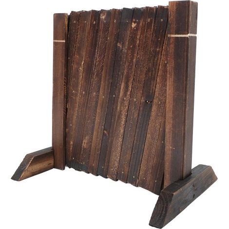 Clôture de Jardin Extensible en Bois Design Rétractable, Facile à Transporter, pour Patio et Plantes Grimpantes Décoratives