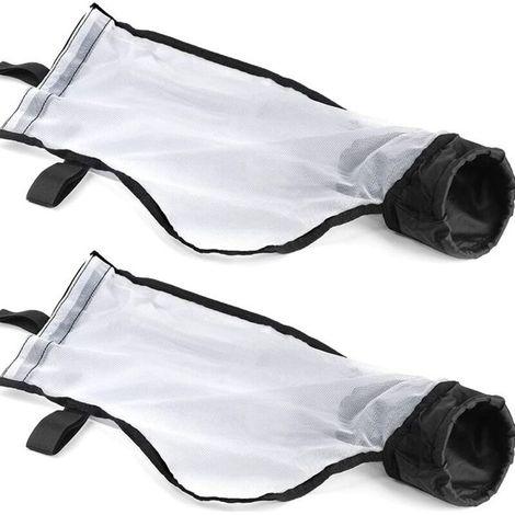 pièces de rechange pour nettoyeur de piscine Polaris 360 380,Lot de 2 sacs de nettoyage de piscine en maille de nylon avec fermeture éclair tout usage,