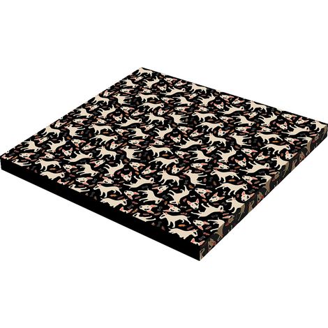 Letto - Materasso quadrato Bull Terrier 60x60x5 cm (1/5)