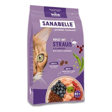 BOSCH Sanabelle Adult Ostrich, croquettes pour chat 8 kg (1/2)