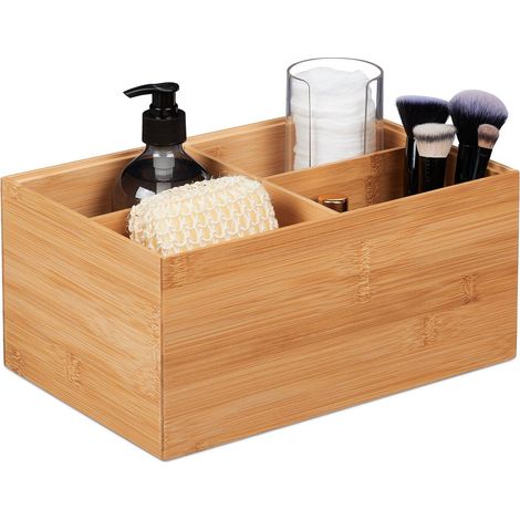Bamboo storage box 4 compartments (1/5)